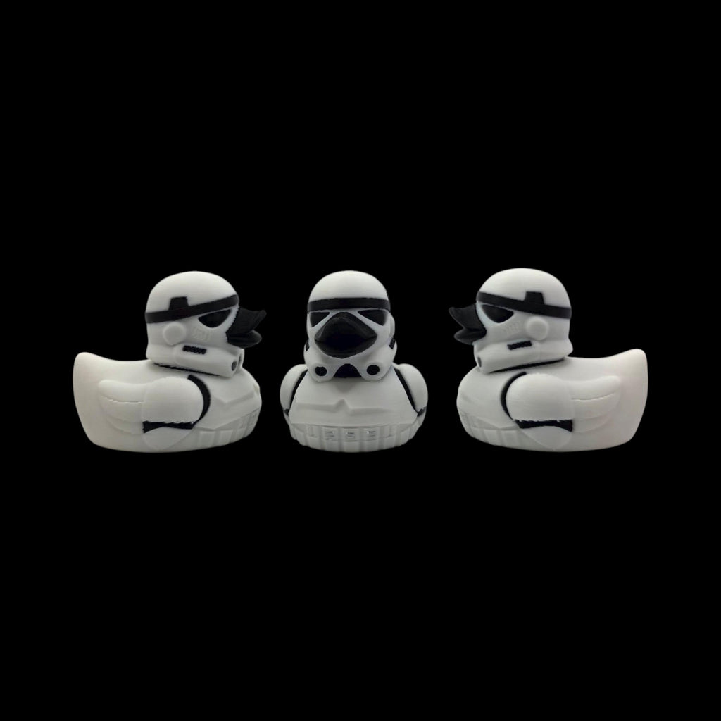 Stormtrooper Inspired Duck Star Wars Fan Geek Desk Toy Shelf Display Office Decoration Sci Jeep Ducking
