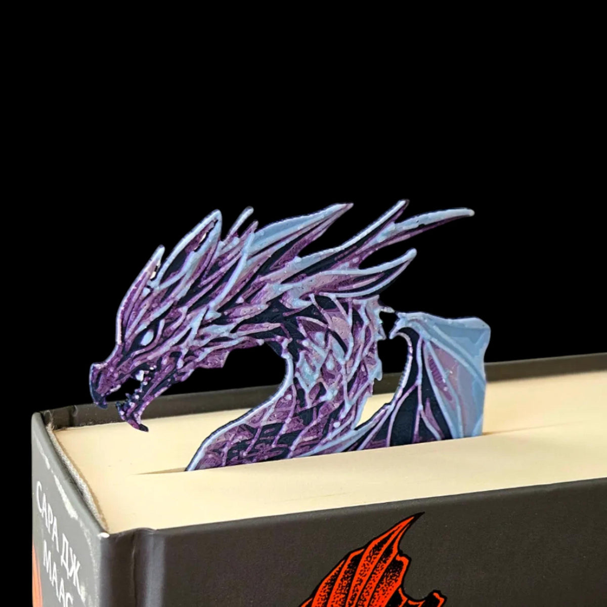 Wyvern Dragon Bookmarkes Set #1 Crystal, # 2 Sea, #3 Crimson and #4 Forest