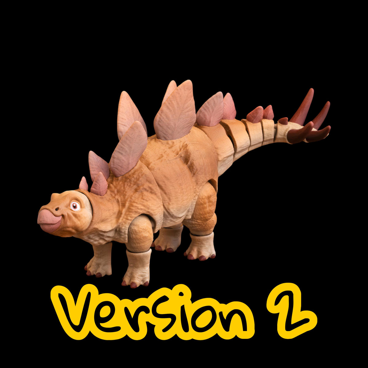 Premium 3D Printed Dinosaur Articulated Stegosaurus Figure Posable Prehistoric Reptile Sculpture Jointed Body