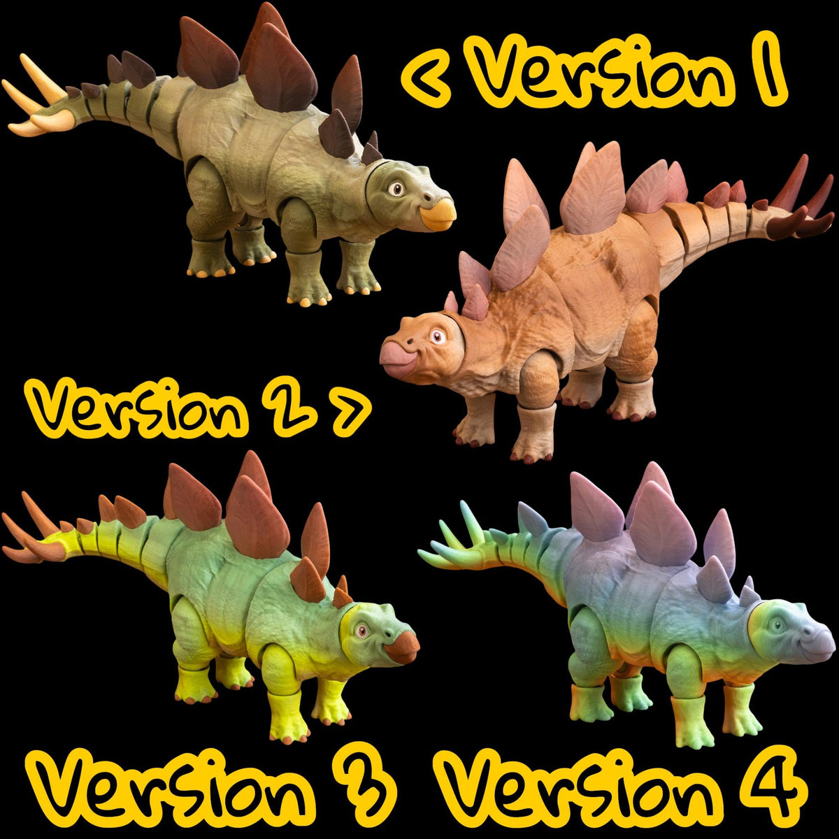 Articulated Dinosaur Toy Posable Stegosaurus Figure Perfect Kid  educational Prehistoric Reptile Model Jointed Body