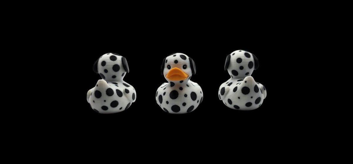 Jeep Dashboard Duck, Dalmatian Spotted 3D Printed Car Decoration - JM Designs