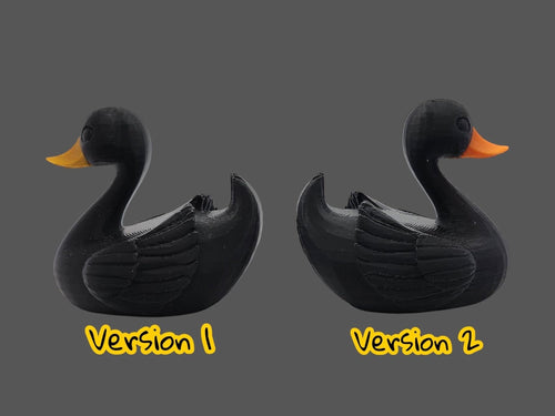 Jeep Ducking Figurine, Black Swan Duck Collectible Dashboard Ornament - JM Designs