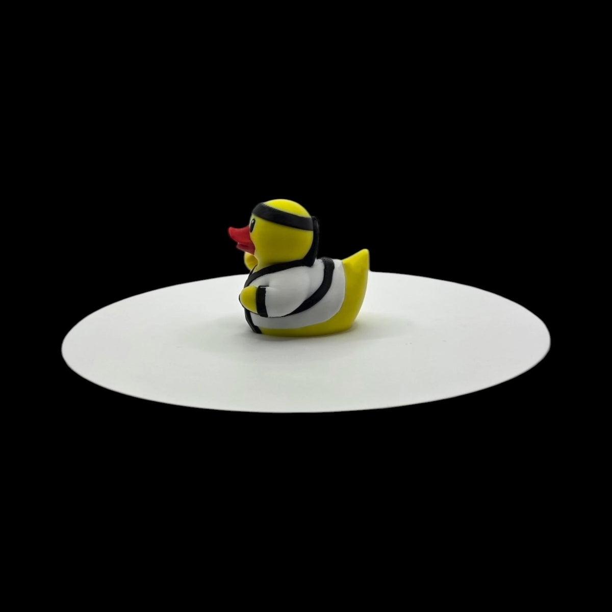 Karate Duck Figurine, 3D Printed Martial Arts Decor in Red or Black Uniform - JM Designs