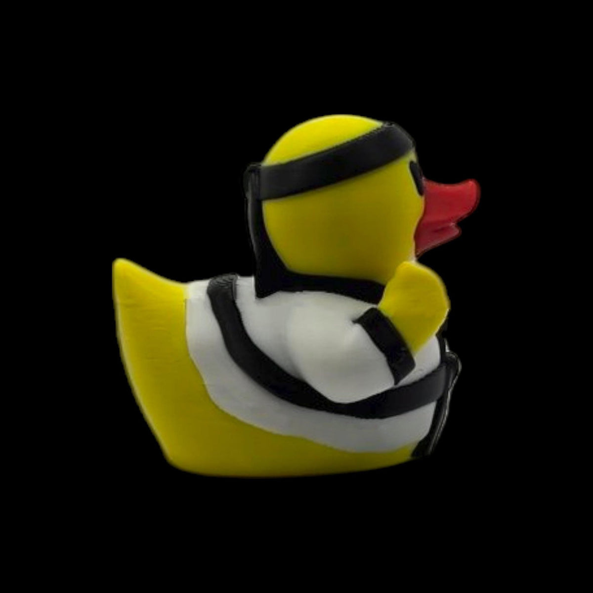 Karate Duck Figurine, 3D Printed Martial Arts Desk Accessory in Red or Black Uniform - JM Designs