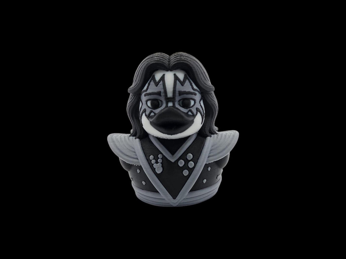 Kiss Inspired Duck Figurine, 3D Printed Music Memorabilia for Collectors - JM Designs