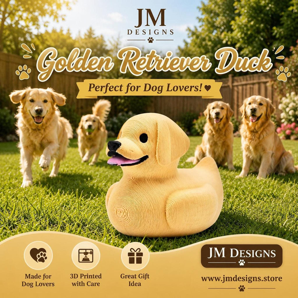 Labrador Duck 3D Printed Collectible for Dog Lovers, Jeep Ducking Decor - JM Designs