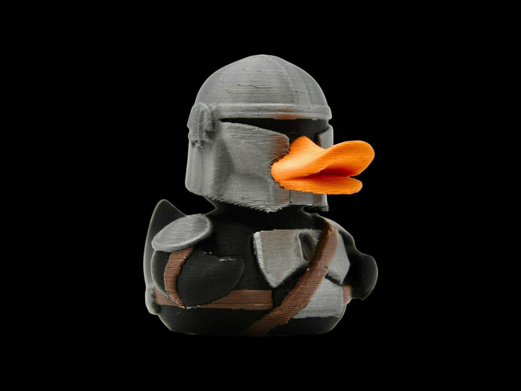 Mandalorian Duck 3D Printed Bath Toy, Star Wars Character for Desk or Jeep - JM Designs