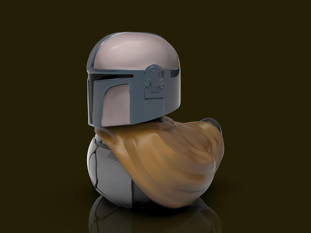Mandalorian Duck 3D Printed Bath Toy, Star Wars Character for Desk or Jeep - JM Designs