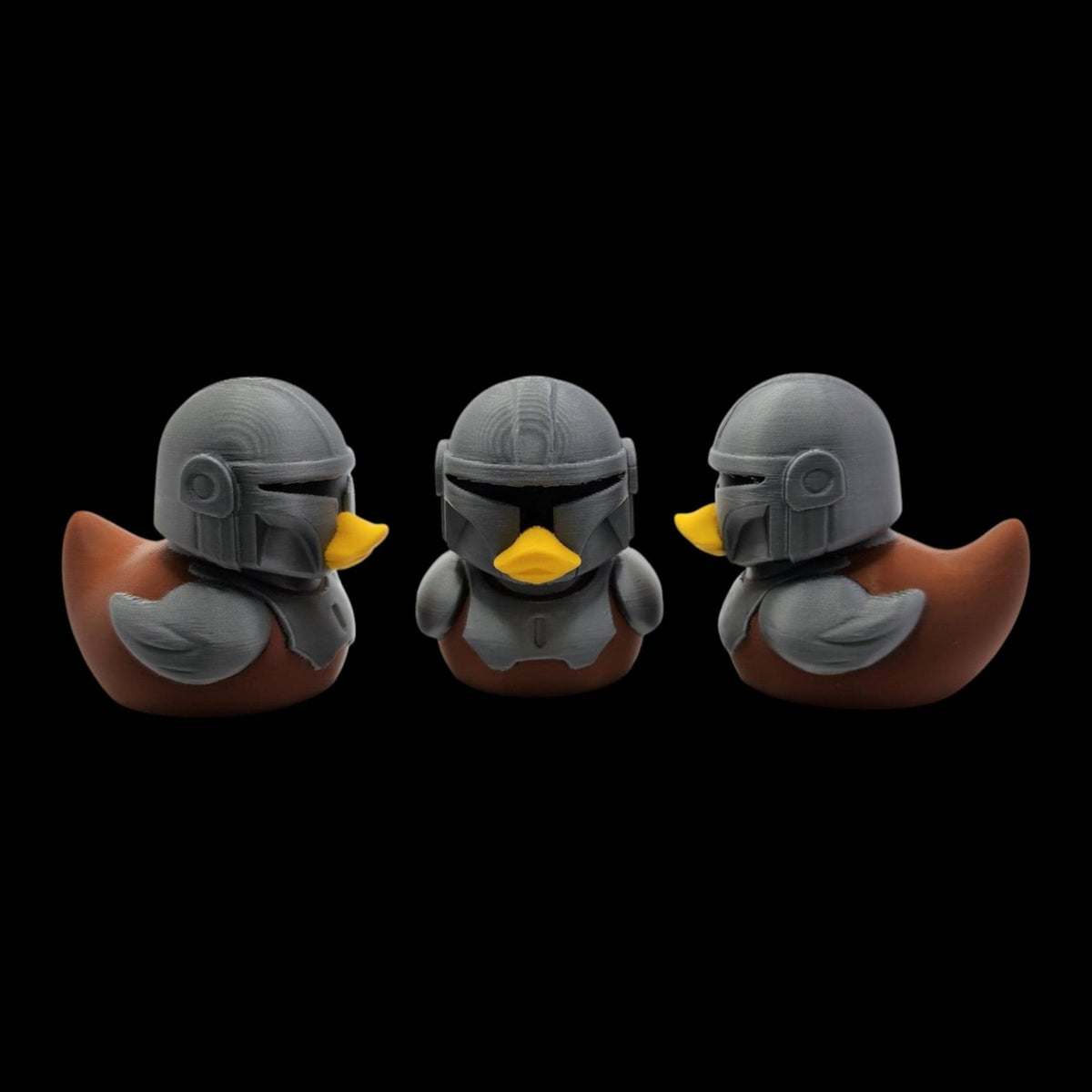Mandalorian Duck 3D Printed Bath Toy, Star Wars Character for Desk or Jeep - JM Designs