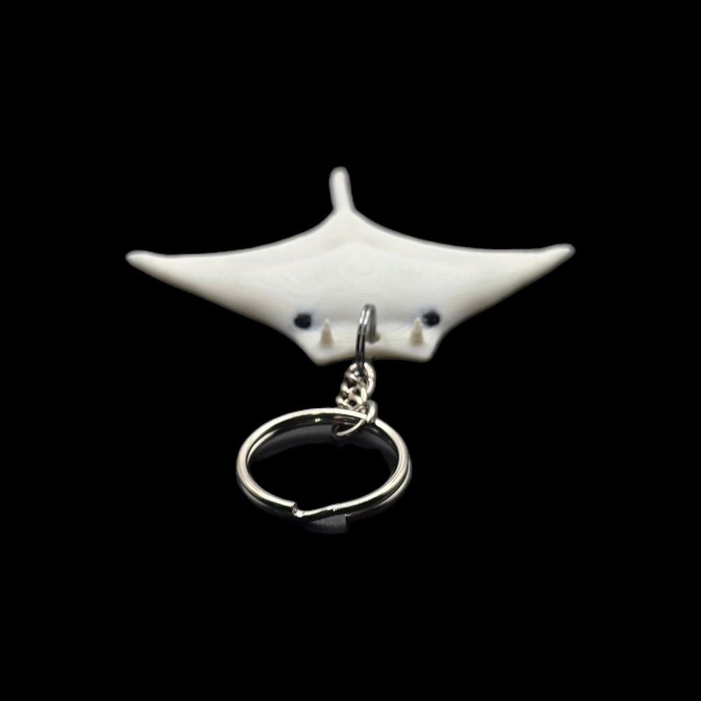 Manta Ray White Towel Keychain - JM Designs