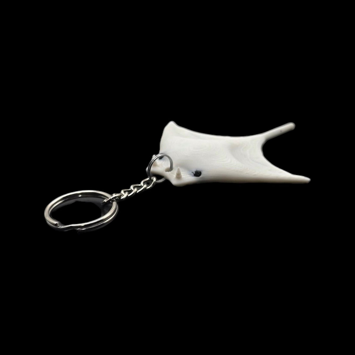 Manta Ray White Towel Keychain - JM Designs