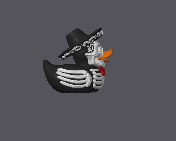 Mariachi Skeleton Duck - JM Designs