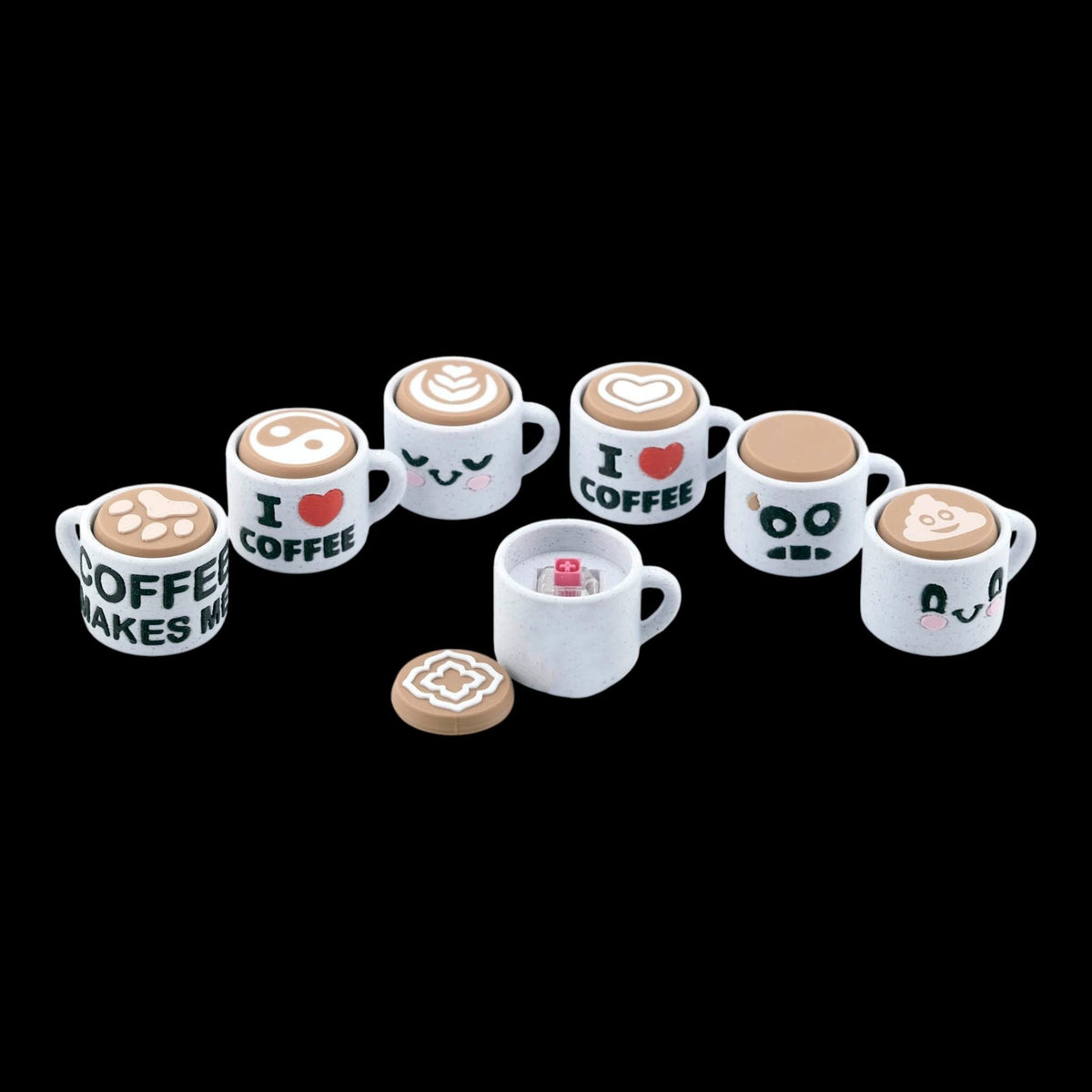 Mini Coffee Cup Keychain - JM Designs