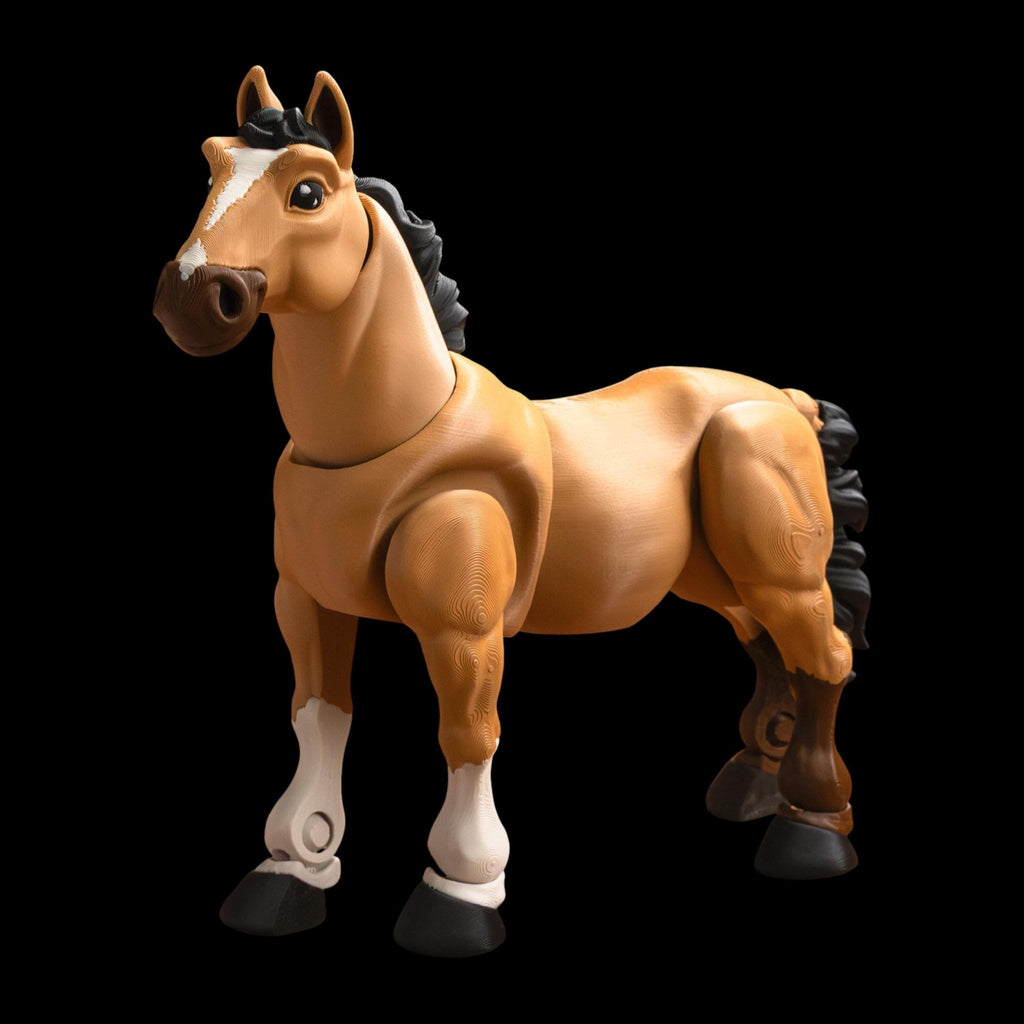 Movable Unicorn 3D Printed Figure, Articulated Fantasy Creature for Play and Display - JM Designs