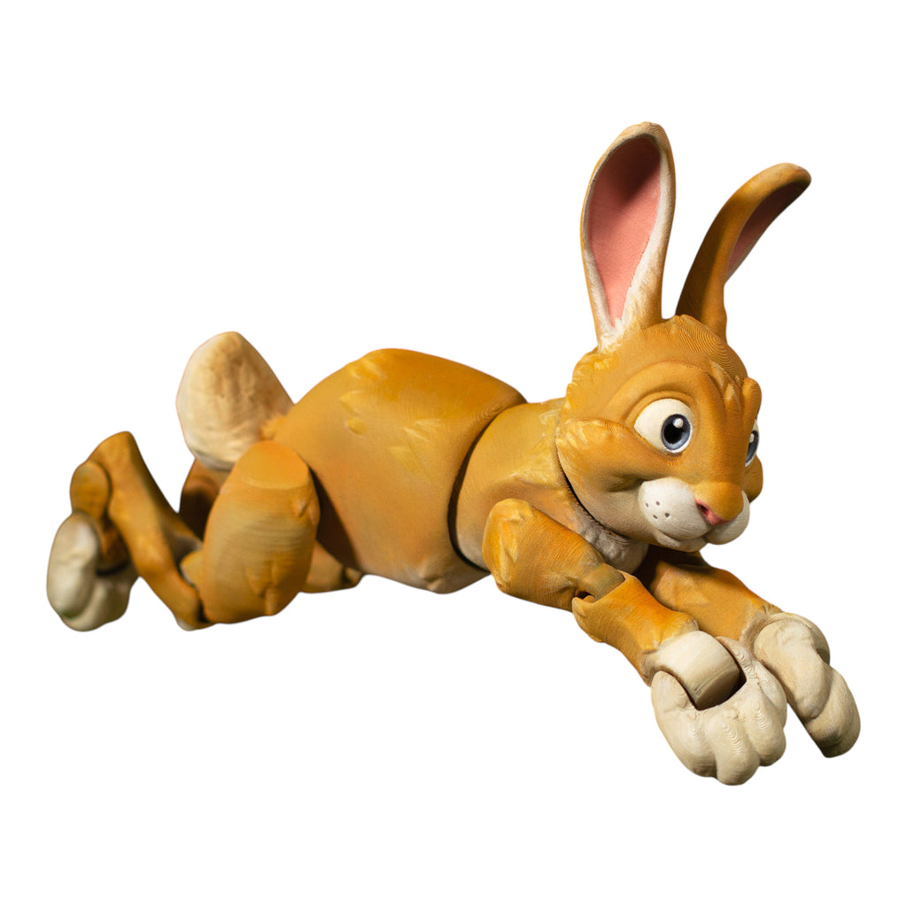 Articulated Bunny Toy – 3d Printed Posable Rabbit Fidget Desk Toy