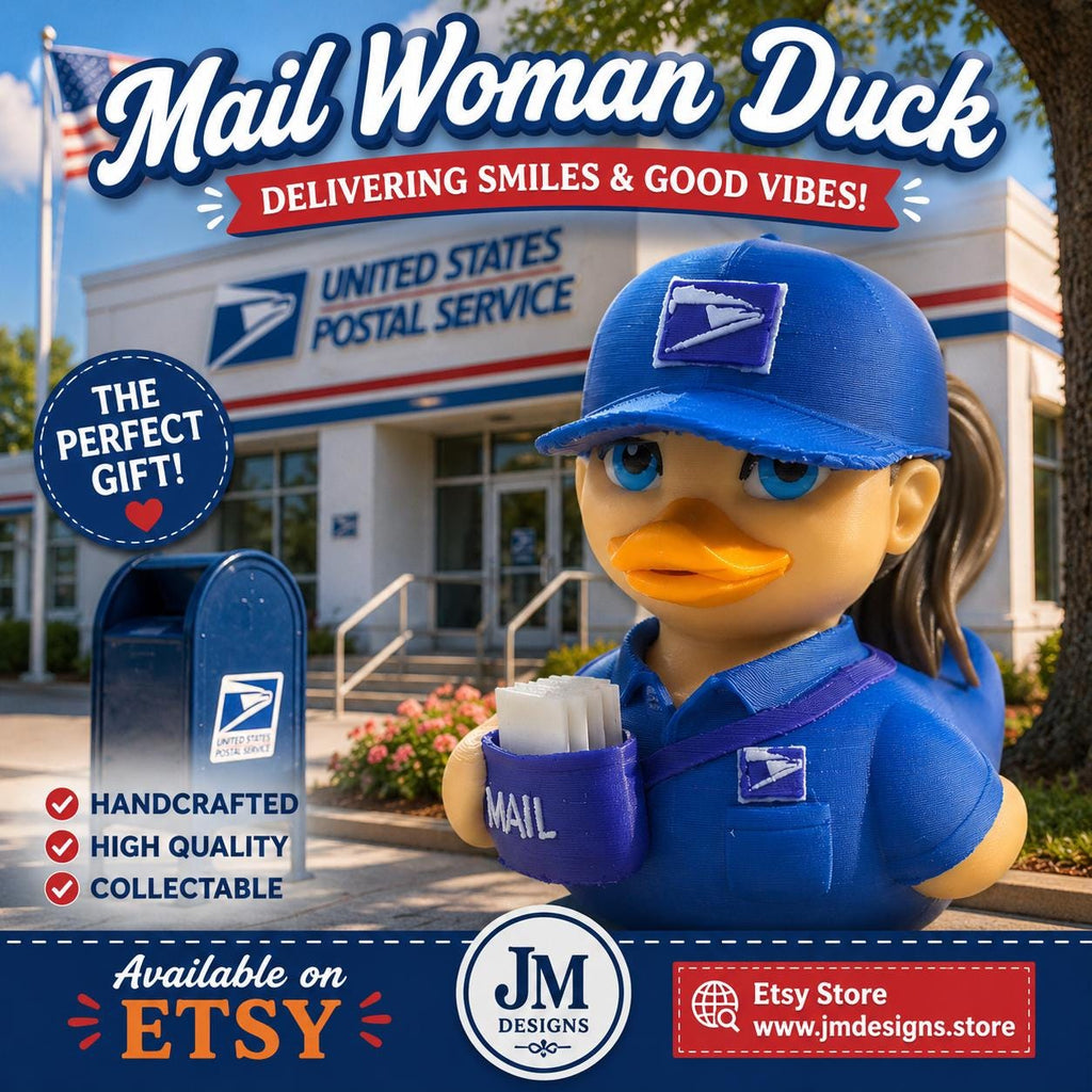 Postal Worker Mail Carrier Male & FemaleDesk Buddy Office Decoration Collectible - JM Designs