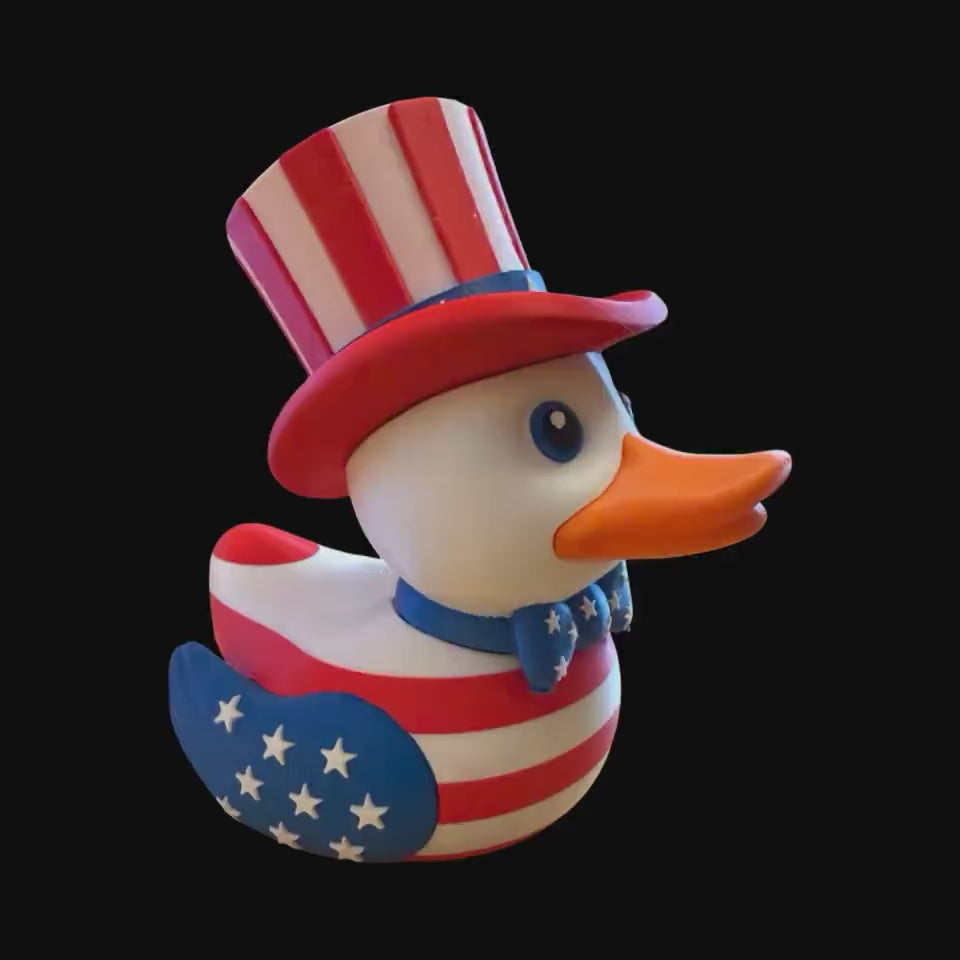 Patriotic Duck America Duck Display USA Uncle Sam Duck Decoration Adorable 4th July