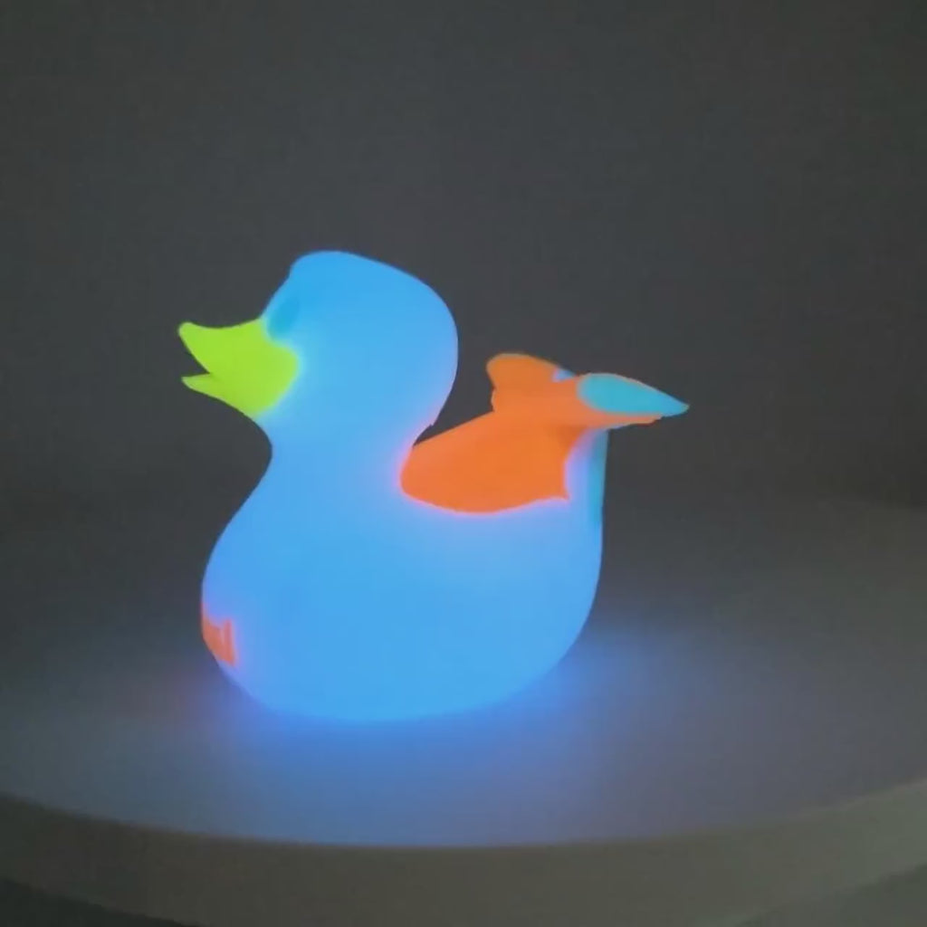 Glow In The Dark Cruise Ship Duck, 3D Printed Carnival Toy