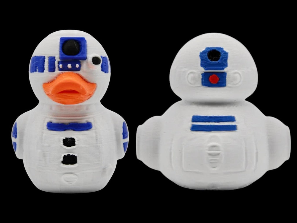 R2D2 Rubber Duck, 3D Printed Star Wars Decor for Desk or Bath - JM Designs