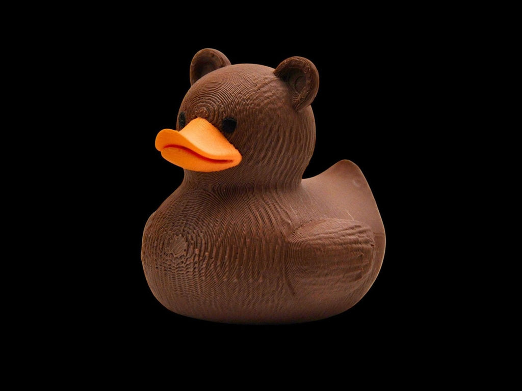 Toddler Bath Toy: 3D Printed Brown Bear Duck for Fun Time - JM Designs