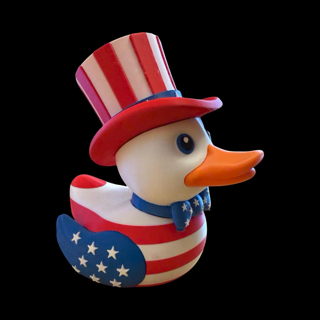 Uncle Sam Duck Patriotic Ducking America Display USA Decoration Adorable 4th July Decor - JM Designs