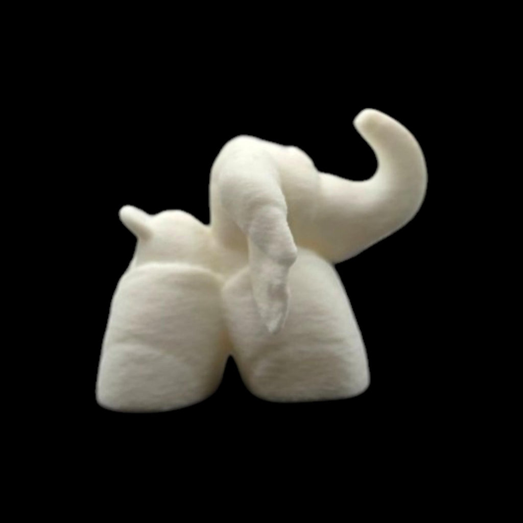 White Elephant Towel Animal Keychain Souvenir Travel Accessory Vacation Carnival Cruise Line - JM Designs